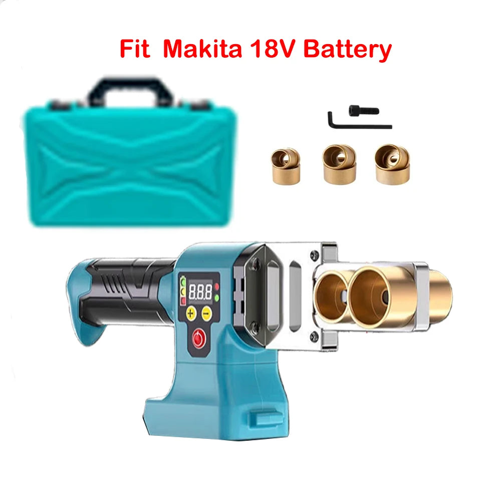 Electric Pipe Welding Machine Cordless Fuser PPR PE Soldering Iron Plastic Tube PP Heating Hot Melt Fit Makita/Dewalt No Battery