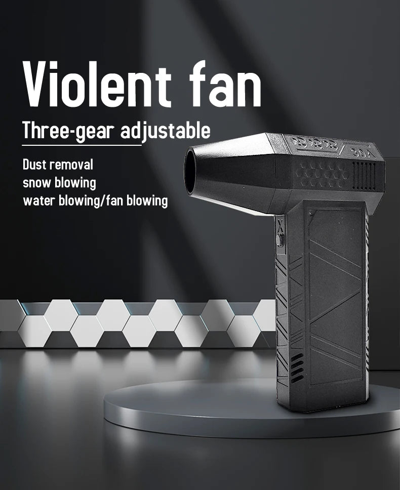 130000RPM Turbofan High Power Jet Fan Brushless Motor Variable Speed Dust Blower Cleaning Tool Air Duster Handheld Air Blower