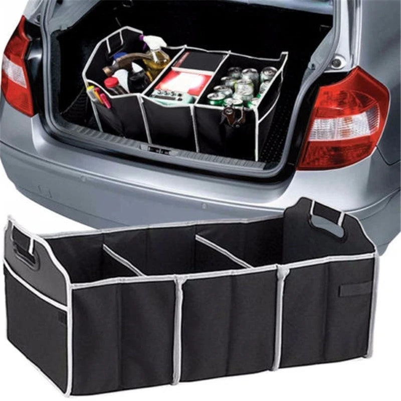 LEIBOO Multi-Pocket Trunk Organizer Large Capacity Folding Storage Bag Trunk Stowing and Tidying Trunk Organizer Car Accessories