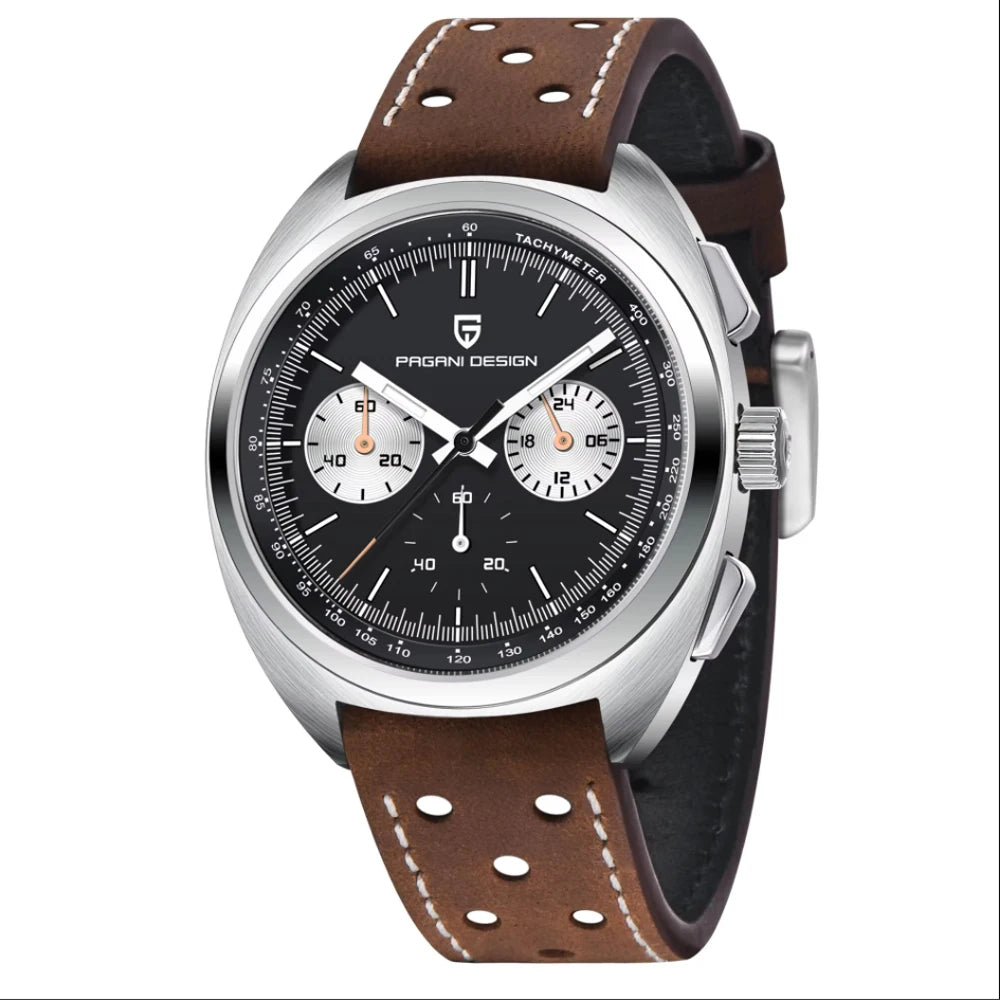 PAGANI DESIGN 2024 NEW Turtle Back Chronograph 1782 Watch for Man Fashion Men's Quartz Watch Luminous relogios masculino