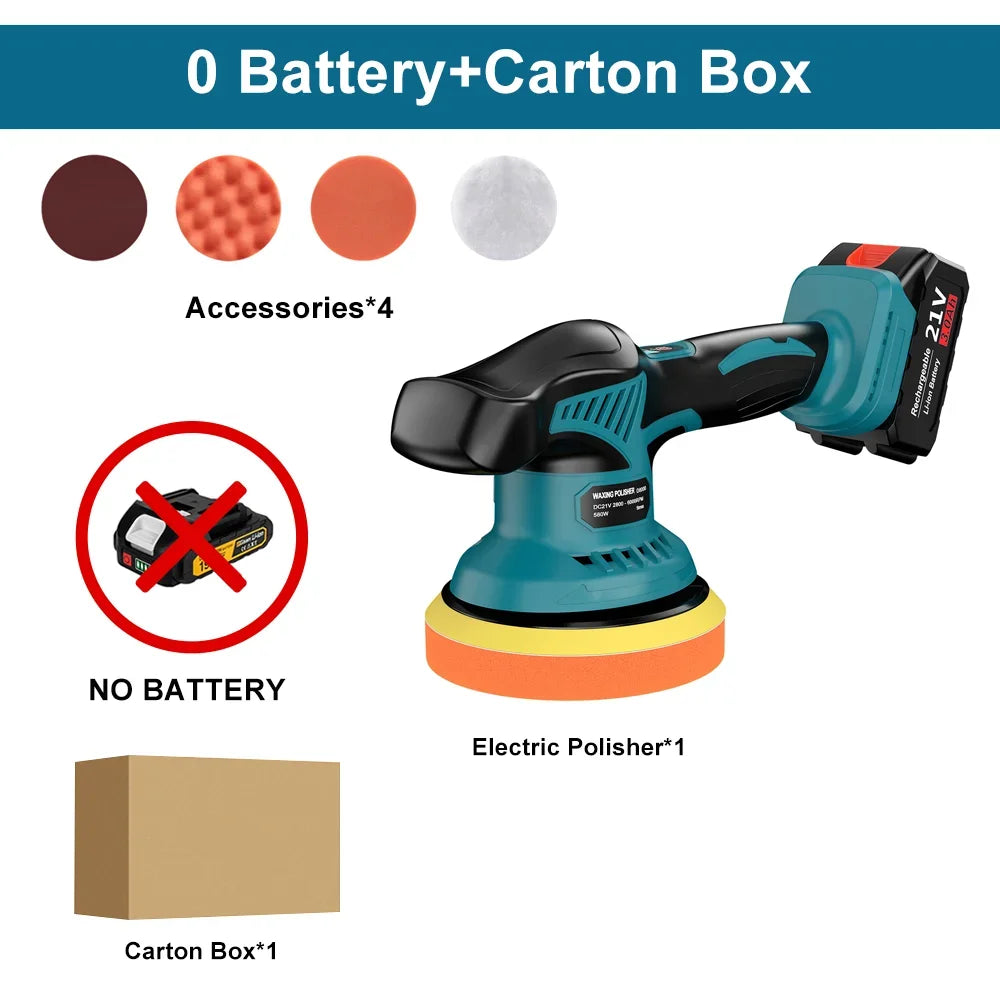 8 Gear Brushless Car Polisher Electric Polisher Automobile Car Polishing Sealing Glaze Machine For Makita 18v Battery Pin