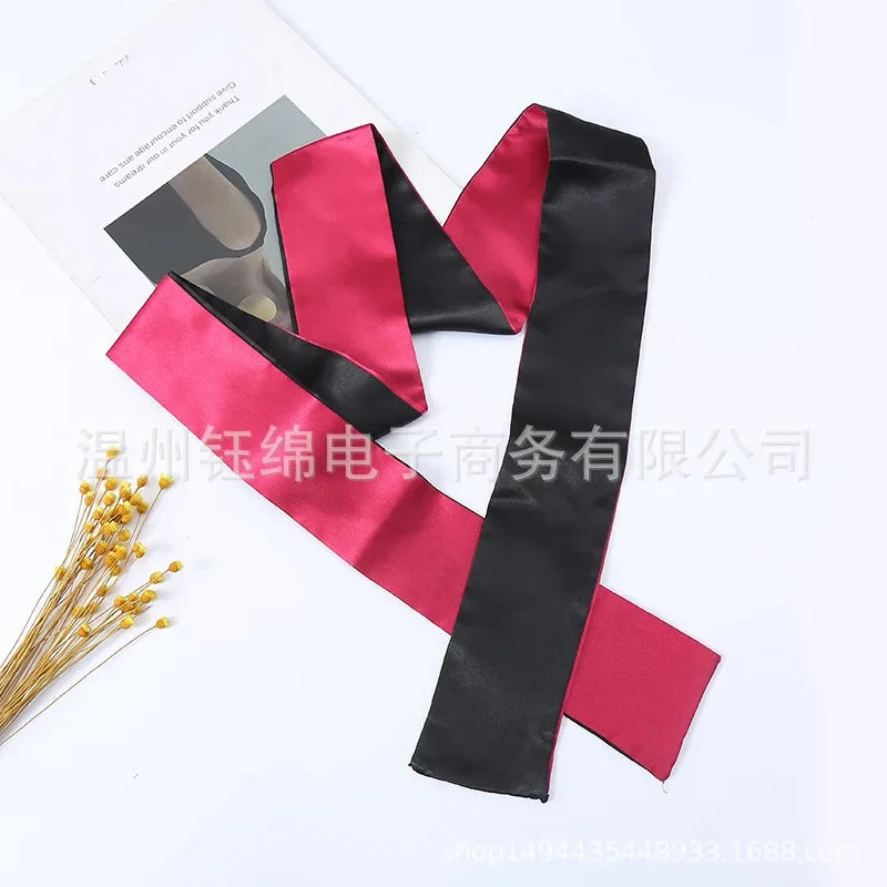 Erotic Eye Mask Self Bondage Restraint Ribbon BDSM Masks Eyes Patch Blindfold Masque Sex Toys For Couples SM Adult game