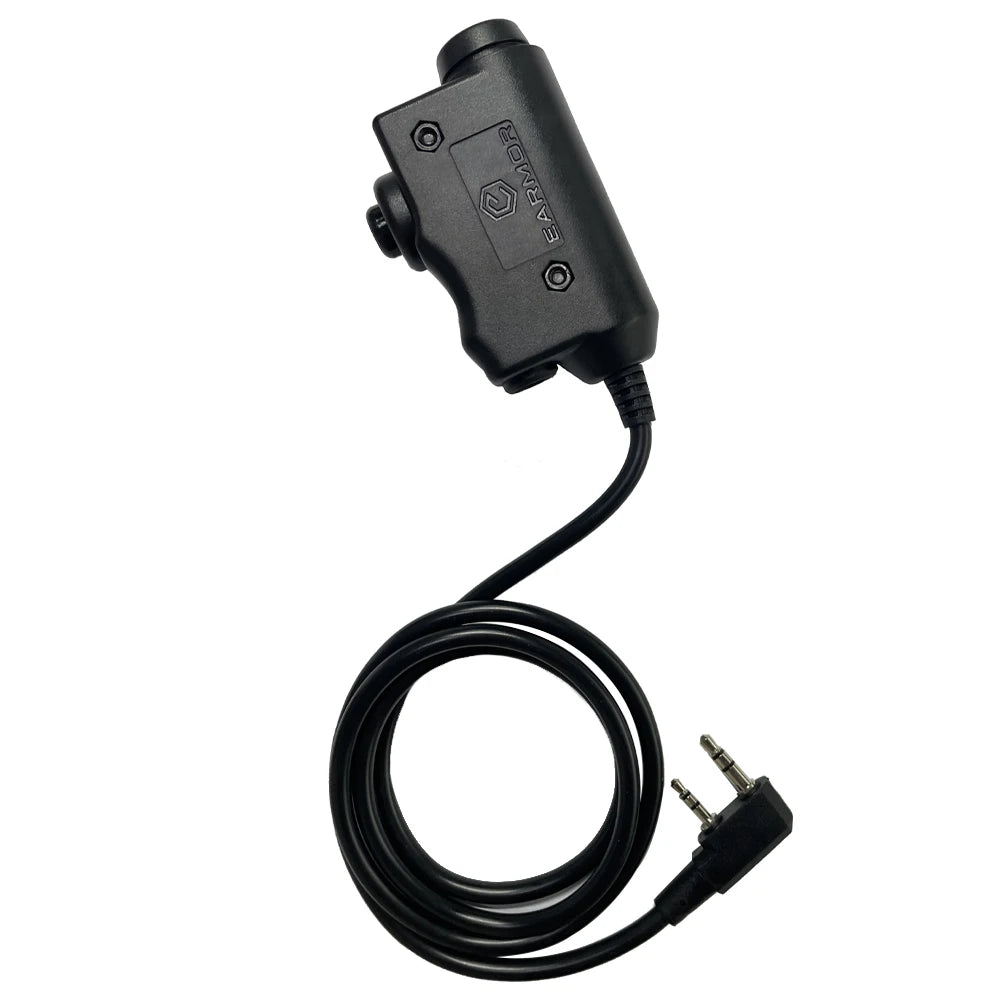 Original EARMOR M51 PTT Adapter Airsoft Tactical Headset Kenwood(for baofeng) Plug Tactical Headset Accessory