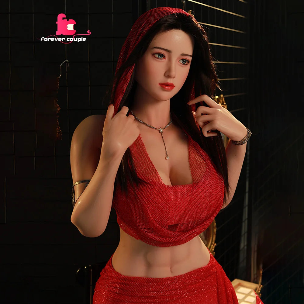 Sexy red dress, high-end sex doll, vaginal and anal dual-channel masturbation, male sex toy, alloy bone, any posture