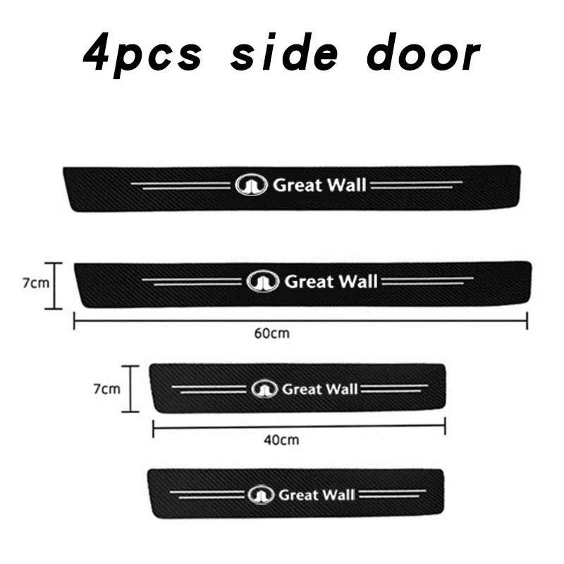 Trunk Bumper Guard Decals For Great Wall Haval GWM UTE Tank Poer Voleex C10 C30 C50 Steed Wingle 5 7 POWER Pao car Accessories