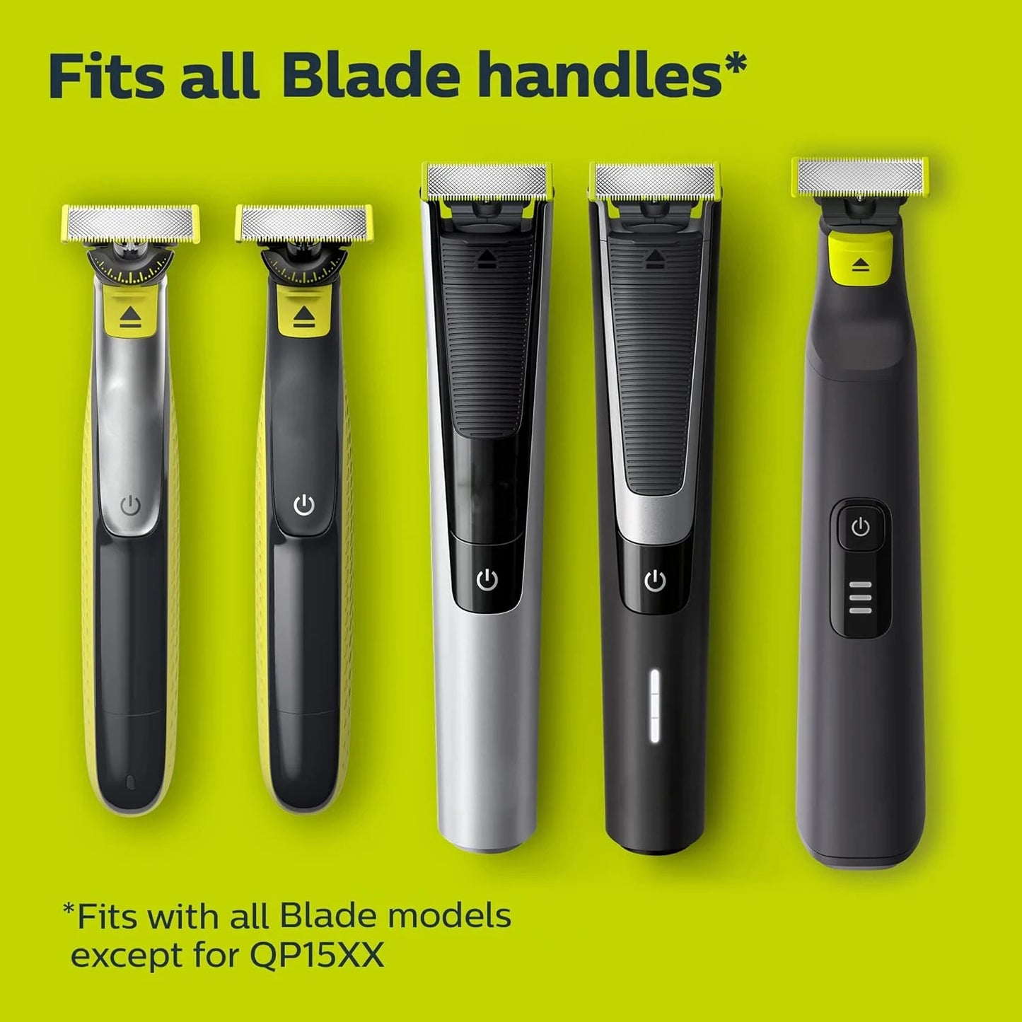 YUKU Shaver Replacement Blade for Original OneBlade Electric Shaver Nose Hair Trimmer Replacement Heads for QP2520 QP2630 QP6520