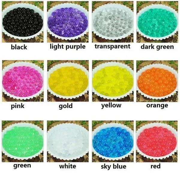 10000Pcs Water Beads Pearl Shaped Crystal Soil Water Beads Mud Grow Magic Jelly Balls Wedding Home Decor