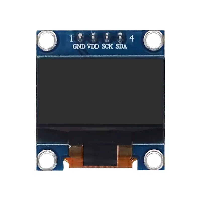 0.96 Inch OLED Display Module SSD1306 I2C IIC SPI Serial 128X64 LCD 4 Pin YellowBlue WhiteBlue for Arduino(Pin Headers Soldered)