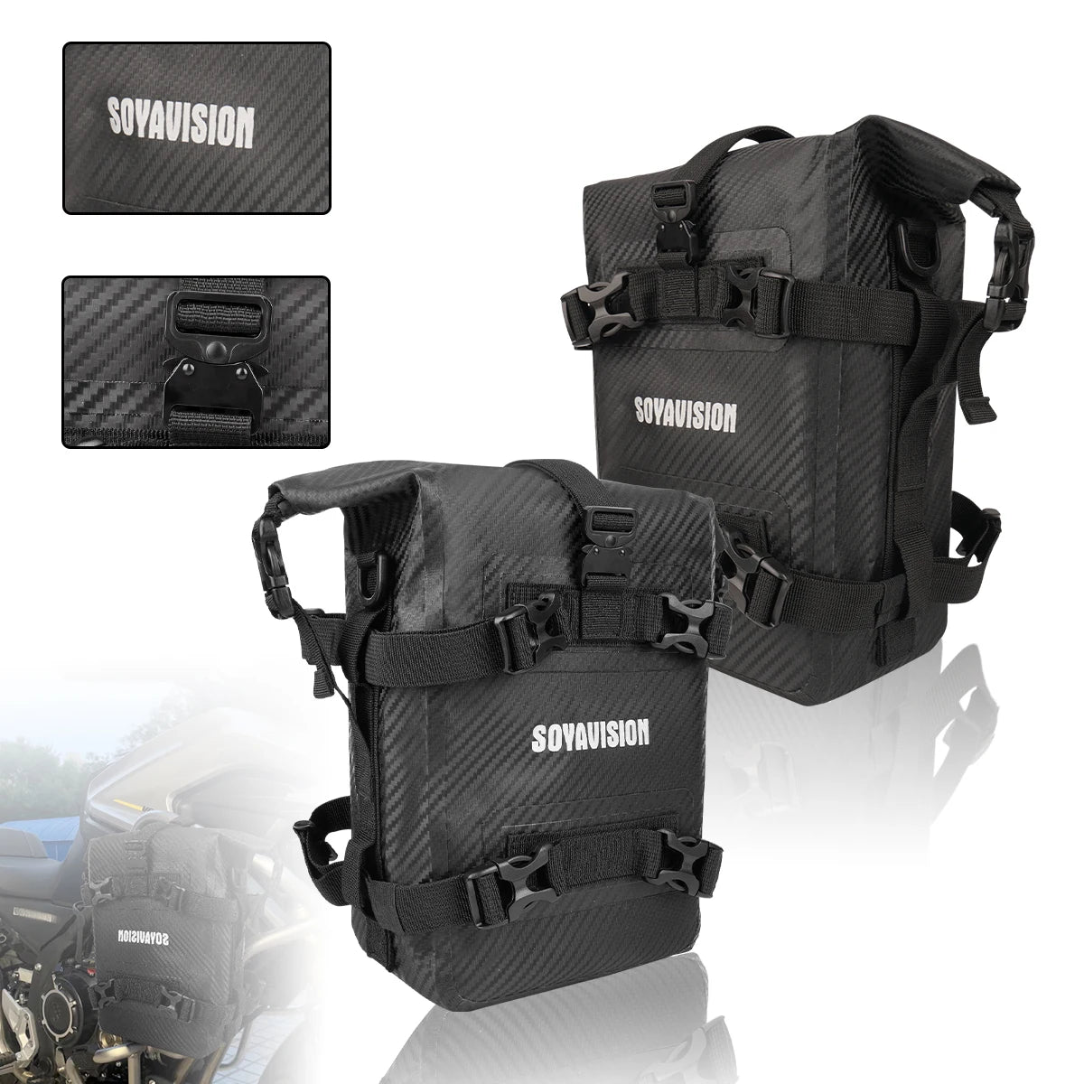 Waterproof Bag Repair Tool Placement Bag For BMW R1200GS R1250GS HONDA Suzuki DL650 V-Strom Motorcycle Frame Crash Bars Bag