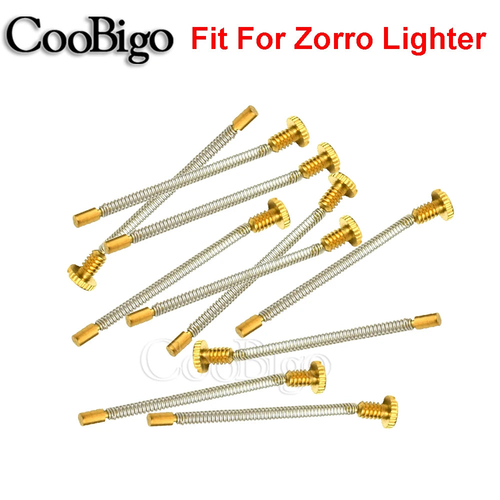 5pcs Kerosene Lighter Replacement Spring Screws for Petrol Oil Zippo Zorro Lighters Repair Smoking Cigarette Accessories Metal