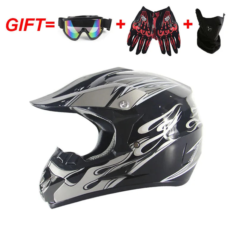 Adult Motocross Dirt Bike Helmet Dirtbike ATV Helmet Unisex Adult Men Women Adjustable Off-Road Motorcycle Helmet