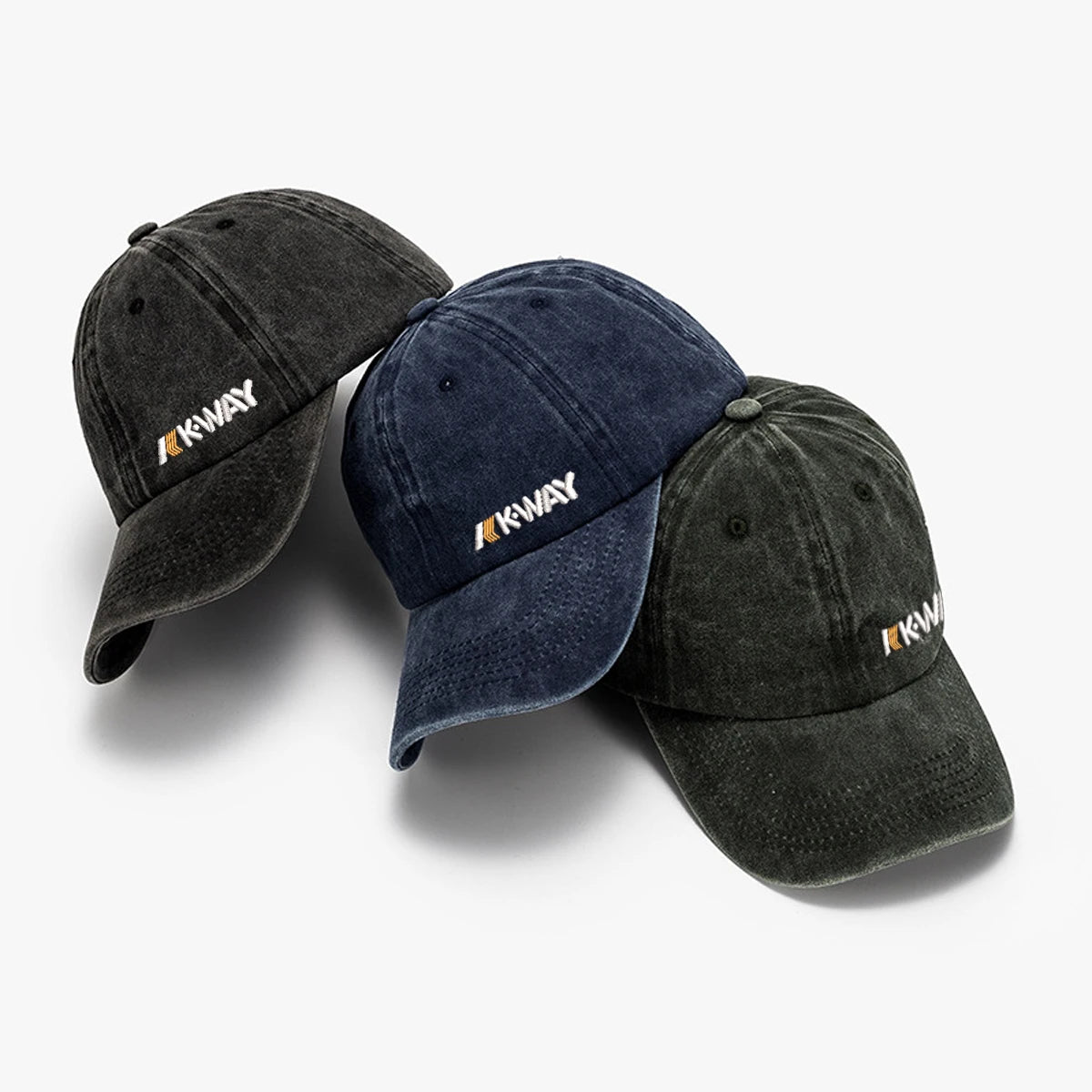 1 "Kway"embroidery printed baseball cap outdoor fashion accessory hat, adjustable, lightweight, unisex, as a holiday gift