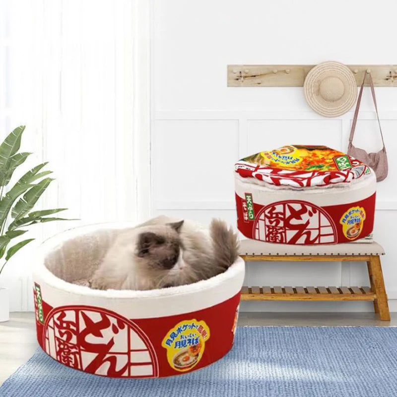 New Style Cat Tent Funny Noodles Small Dog Bed  Sleeping Bag Cushion for Cats Plush Bed Furniture Accessories of Pet Products