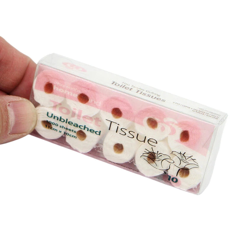 1 Set 1/12 Dollhouse Mini Paper Towel Roll Model Toilet Tissue Decoration Dolls House Bathroom Accessories