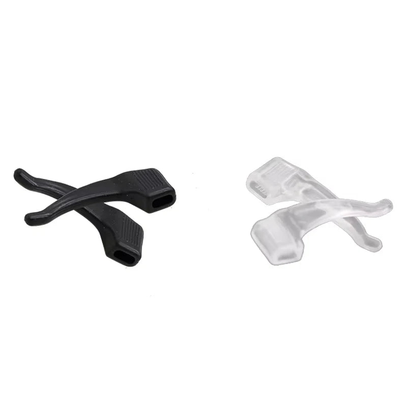 Silicone Anti-slip Ear Hooks Holder for Glasses Black/Transparent Elastic Eyeglasses Retainer Holders Eyewear Accessories