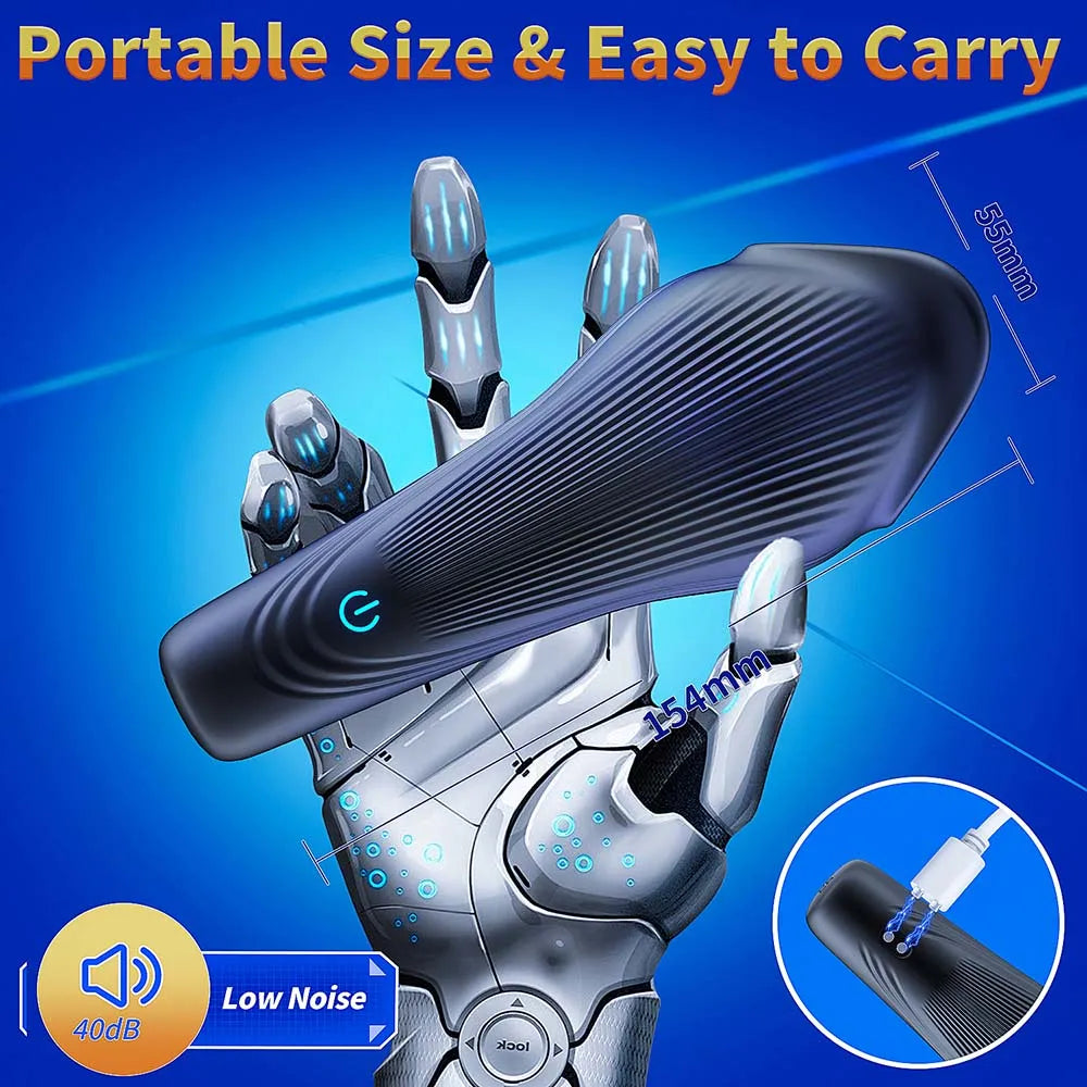 Powerful Blowjob Male Masturbator Cup Tongue Licking Glan Stimulation Vibrator Penis Massager Delay Trainer Sex Machine Sex Toys