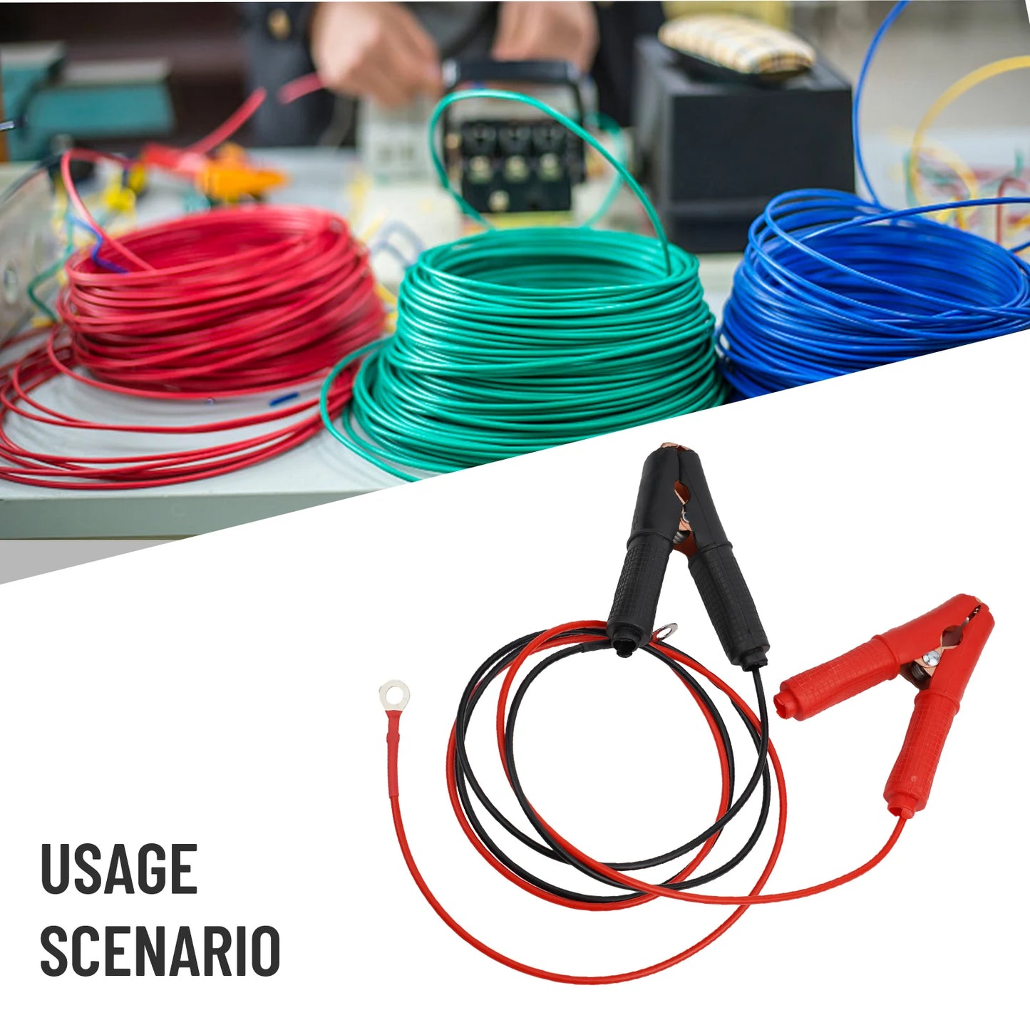 30A Fuse Battery Alligator Clip For Car Extension Cord Quick-Release Adapter Disconnect For Car Motorcycle Battery Clamp Cable