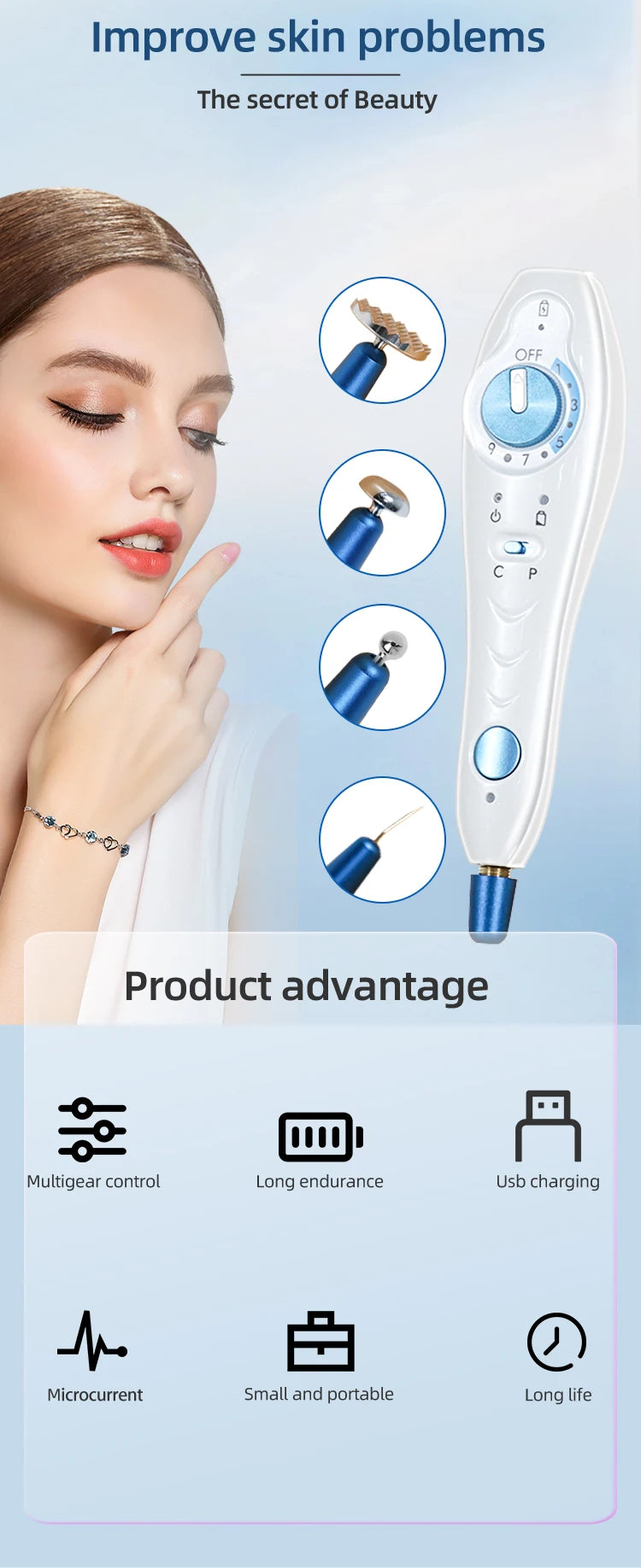 Portable Professional Plasma Pen Machine Removal Mole Wart Removing Pen Acne Treatment Beauty Machine Anti-Wrinkle Skin Lifting