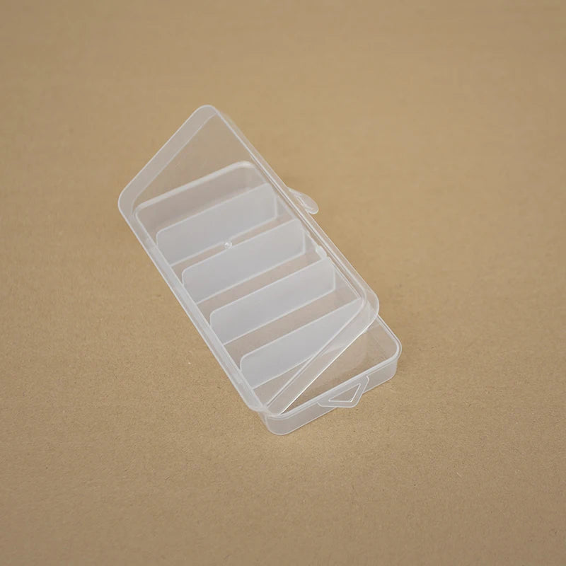 Transparent Fruit Fork Storage Box Organizer Plastic Storage Case Container For Kids Fruit Fork Organizer Display Box