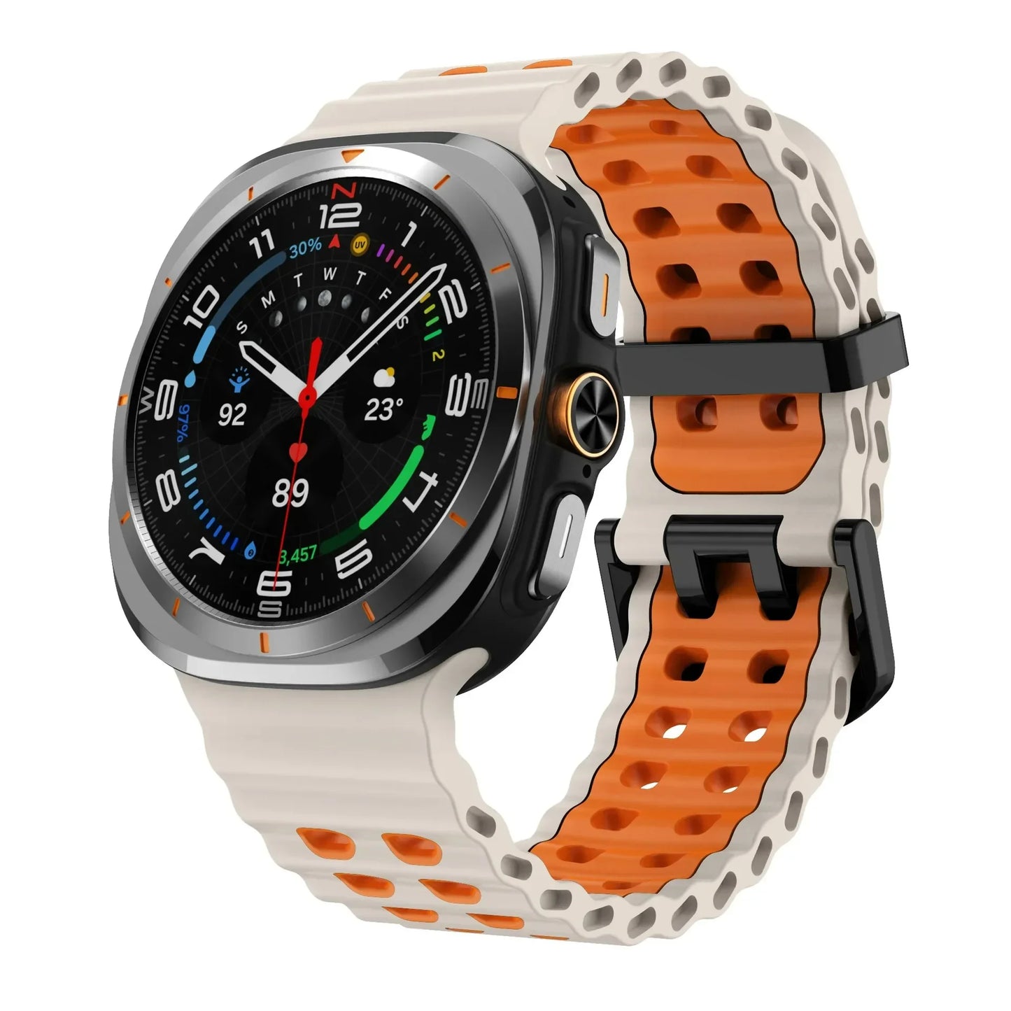 Ocean Strap for Samsung Galaxy Watch Ultra 2025 Sports Silicone Band for Galaxy Watch 8-7 Ultra 47mm Official Original Wristband