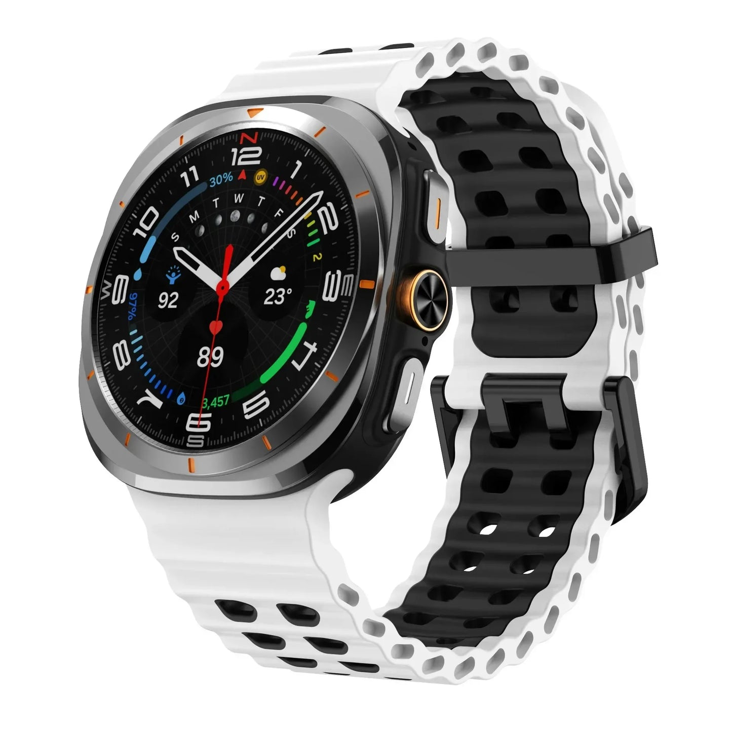Ocean Strap for Samsung Galaxy Watch Ultra 2025 Sports Silicone Band for Galaxy Watch 8-7 Ultra 47mm Official Original Wristband