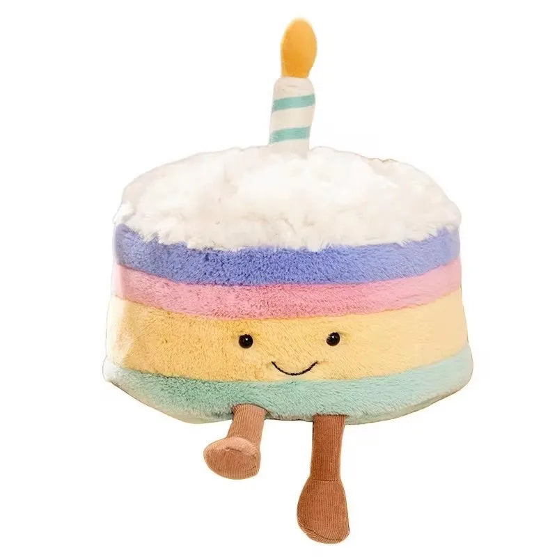 New Birthday Cake Jelly Cat Plush Toy Doll Cake Cloth Puppet Cute Fun Shop Soothing The Doll Valentine'S Festival Birthday Gift