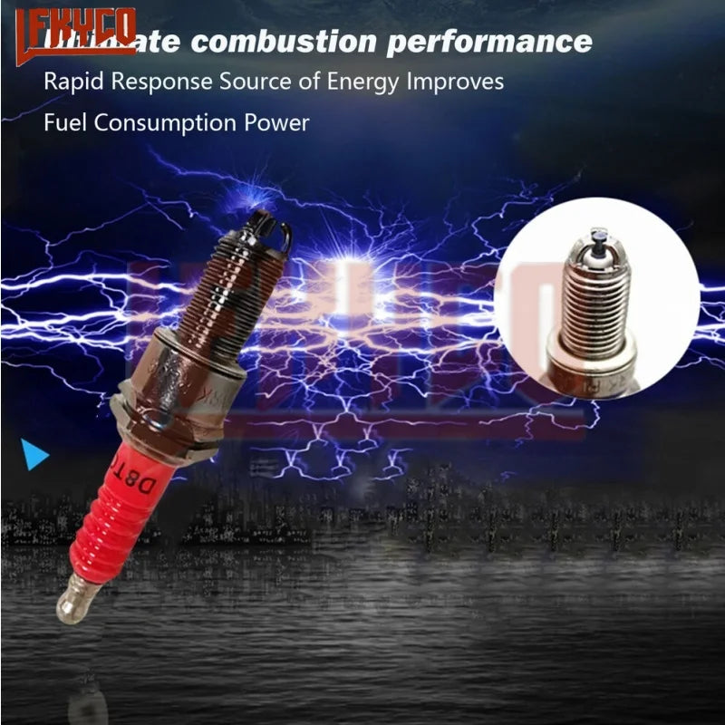1/2/3/4/5PCS Racing Spark Plug 3 Triple Electrode A7TC D8TC For GY6 CG 50 70 110 125 150CC Motorcycle Atv Scooter Dirt Bike Kart