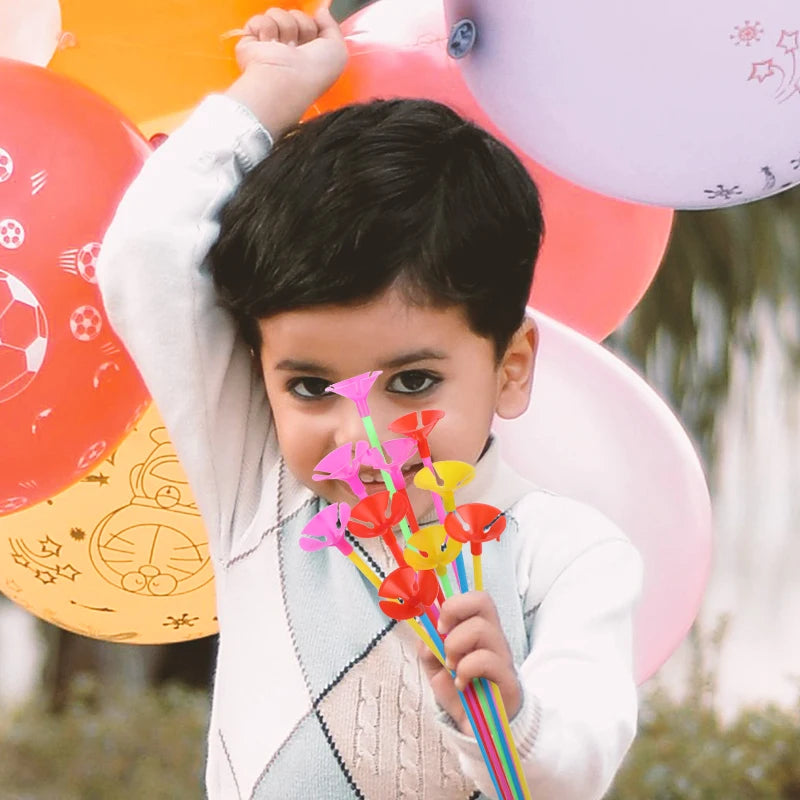 10/20/30pcs 30cm Latex Balloon Stick Macaron Balloons Rods Holder Sticks Wedding Party Inflatable Balls Decor Accessories