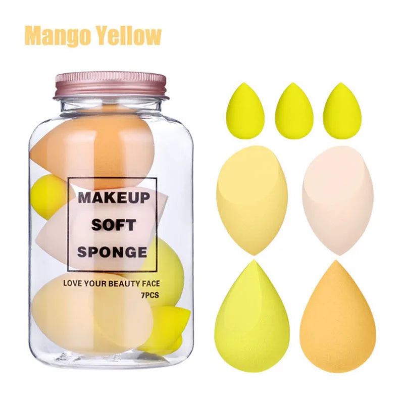 7 Pieces Makeup Sponge Blender Set for Foundation Cosmetic For Foundation Cream Concealer Make Up Tools makeup free shipping
