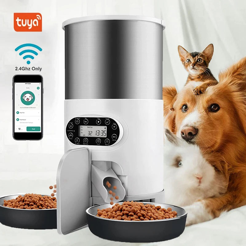 Automatic dog feeder for multiple dogs best sale