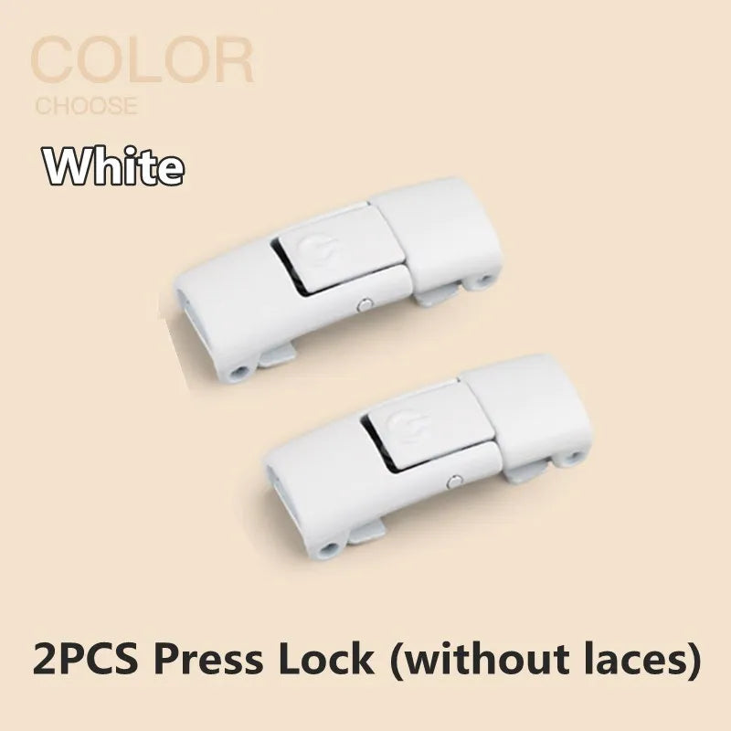New Press Lock Shoelaces without ties Elastic Laces Sneaker 8MM Widened Flat No Tie Shoe laces Kids Adult Shoelace for Shoes