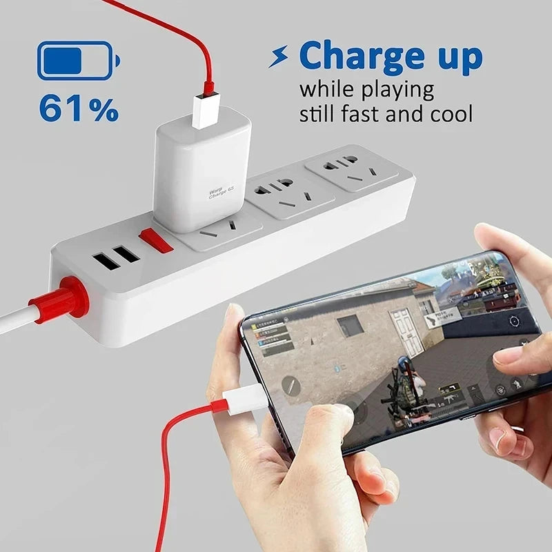 PD 65W For Oneplus USB Type C to Type C Super Fast Charging Data Cable For 13 12 11 10 Pro 9 10T 9R 8T 8 7 5A Quick Charger Wire