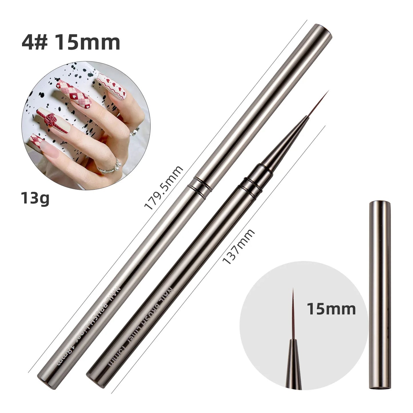 1/2pcs Professionnel Brushes Tools Nail Glue Phototherapy Pen UV Gel Brush Pen Acrylic Nail Art Painting Drawing Brush Manicure