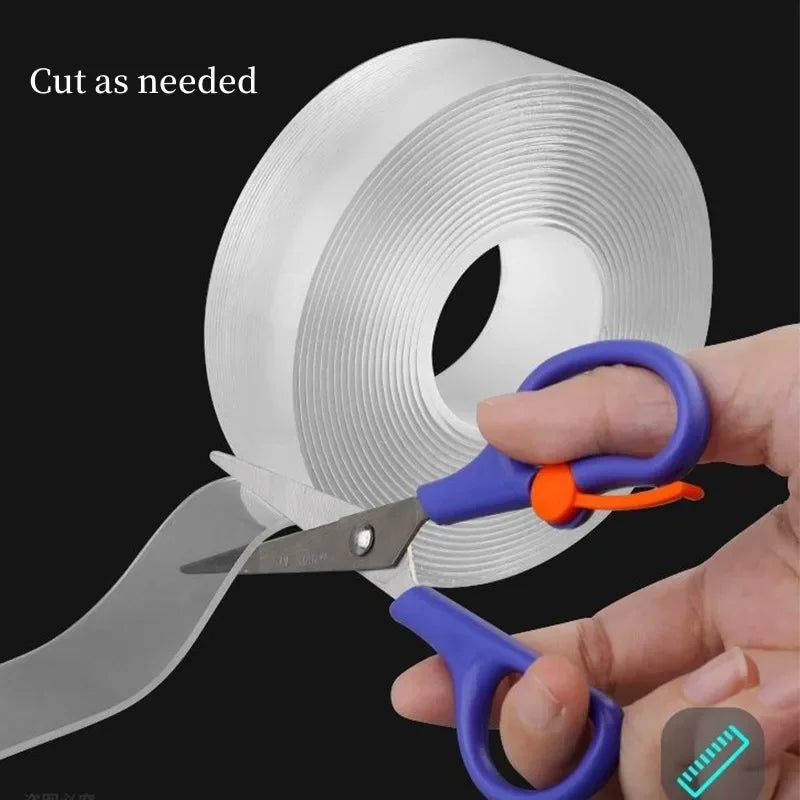 Nano Double Sided Sticker Reusable Traceless Nano Transparent Self Adhesive Sticker Washable Waterproof Double-Sided Tapes