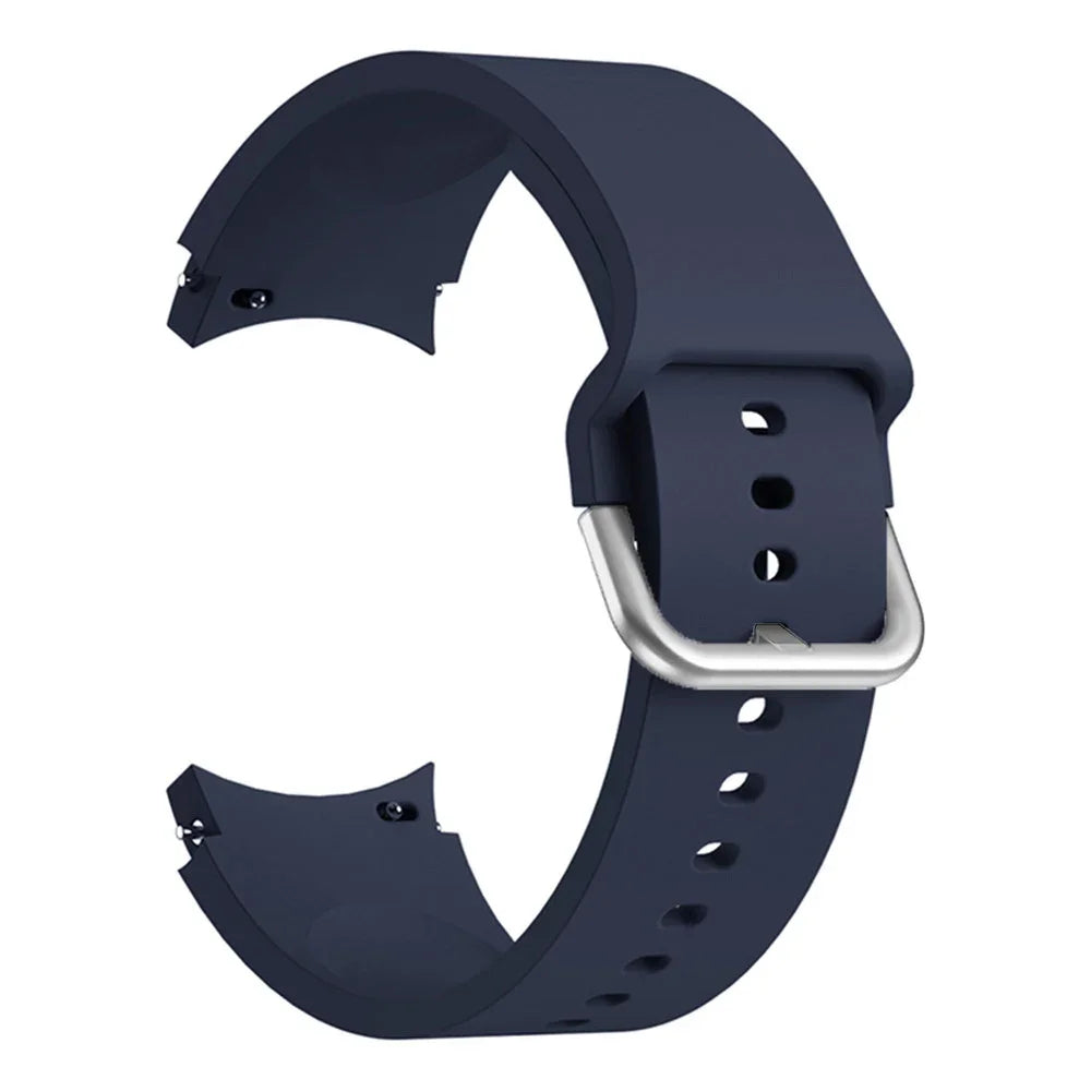 Original Silicone Band for Samsung Galaxy Watch 7 6 5 4 40mm/44mm 5Pro No Gap Bracelet Galaxy Watch 6/4 Classic 46mm 47mm Strap