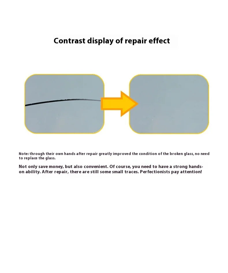 Car Windshield Cracked Repair Tool DIY Car Window Phone Screen Repair Kit Glass Curing Glue Auto Glass Scratch Crack Restore