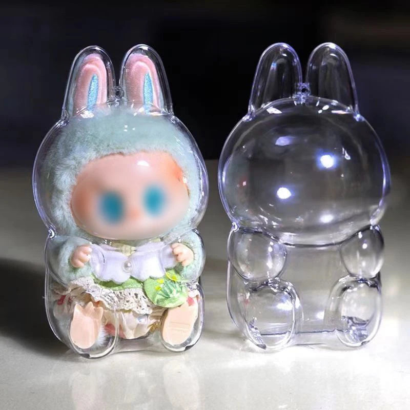 Transparent Protective Case Doll Case Doll Clothes Acrylic Protective Case Portable Doll Storage Box Chunky Doll Storage Bag