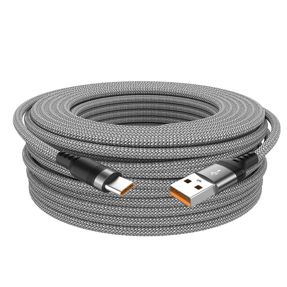 USB C 6A Super Fast Charge Cable for Huawei 8m 5m 3m 2m 1m USB TYPE-C Equipment Cable for Samsung Xiaomi OPPO OnePlus VR Camera