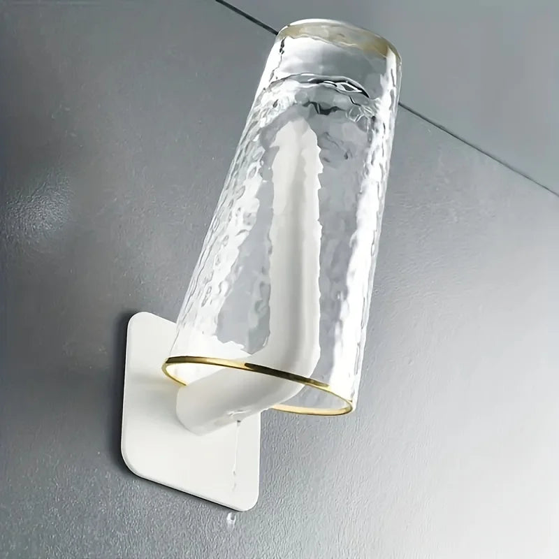 No Hole Multifunctional Hooks Lazy Rag Hangers Kitchen Wall Mounted Paper Towel Organiser Roll Rack Towel Holder For Bathroom