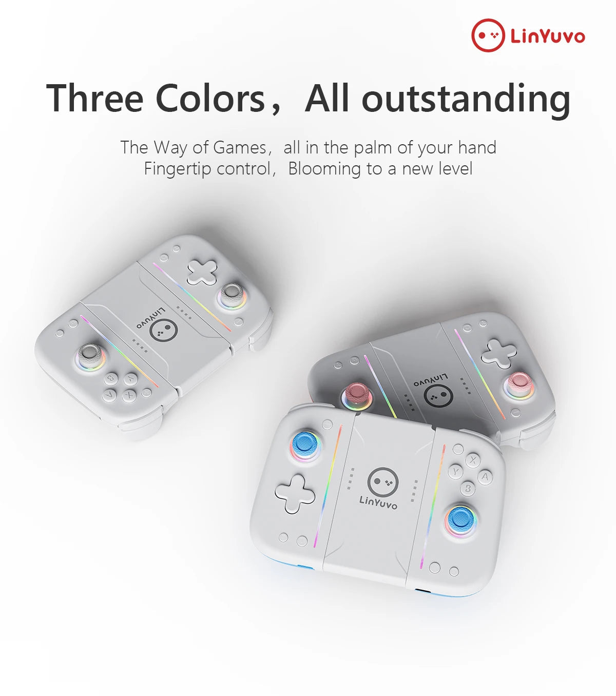 LinYuvo Wireless Switch Controller KS52 for Nintendo NS/OLED,Wireless Joypad Controller with Adjustable Vibration&Large Battery