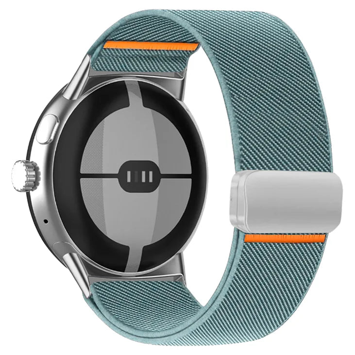 Nylon Braided Strap for Google Pixel Watch 3 45mm Band for Google Pixel Watch 1 2 3 41mm Magnetic Wristband Bracelet Accessories