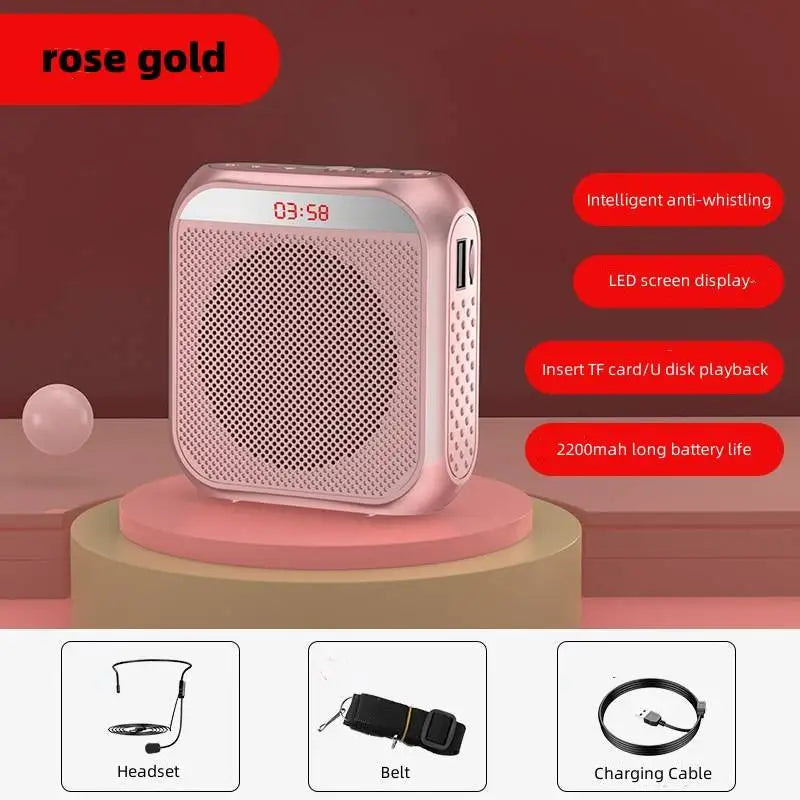 Headworn Microphone Loudspeaker Voice Amplifier Recorder Mic Speaker Audio Mini Wired Mikrofon Mike Sound Battery Kit Headset