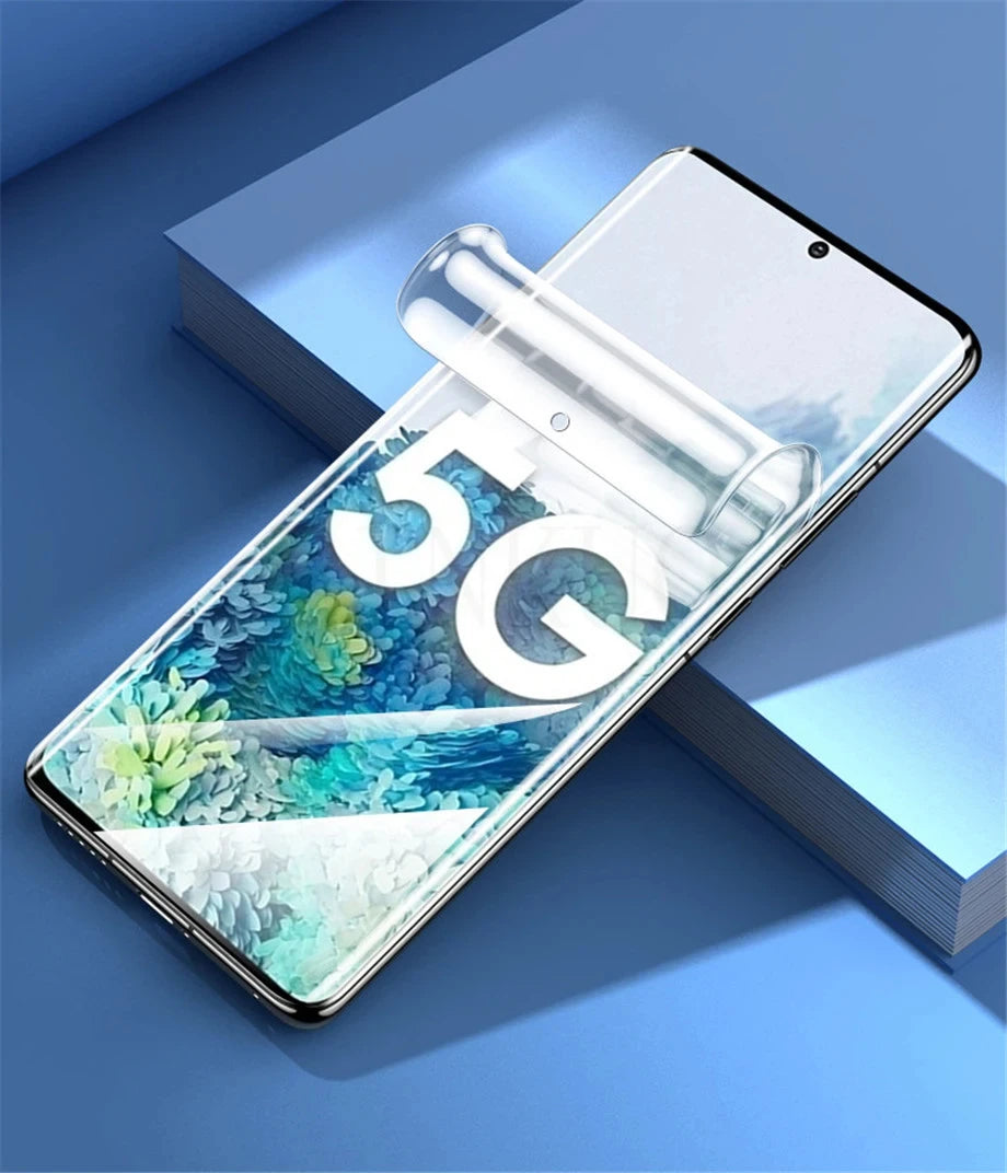 4Pcs Screen Protector Hydrogel Film For Samsung Galaxy S24 S23 S22 S21 S20 Ultra Plus Fe A54 A34 A52 A53 A12 A32 A51 Accessories