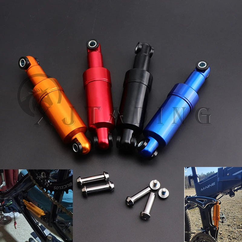 110mm 125mm 150mm 750LBS Electric Scooter Aluminum Shock Absorber Suspension Bicycle 24mm Front/Rear Wheels AllInclusive Spring