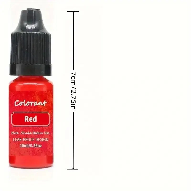 0.34oz/bottle Candle Dyes Pigment Liquid Colorant Resin Coloring Dye Pigments For DIY Candle Making Soap Epoxy Resin Craft Makin