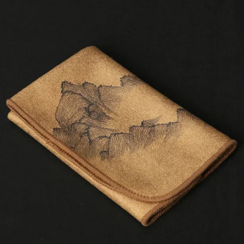 Painted Tea Towel Absorbent Rag Thickened Table Cleaning Tea Cloth Cotton Household Kitchen Cleaning Cloth Dish Cleaning Towels