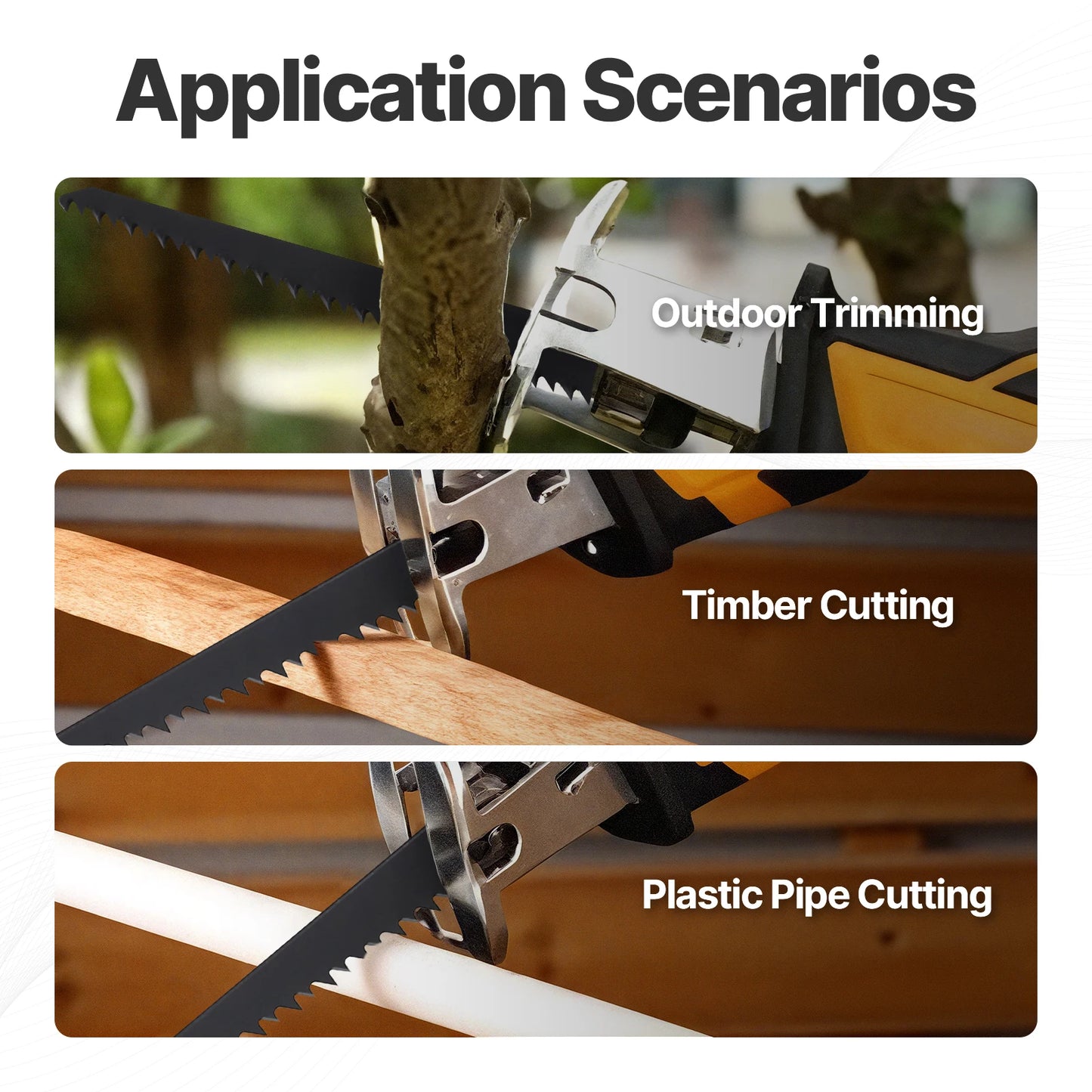 Vearter S644D 5PCS/Set 6inch Reciprocating Saw Blades 6TPI HCS 150mm Sabre For Cutting Wood PVC For Bosch Makita Dewalt DIY Tool