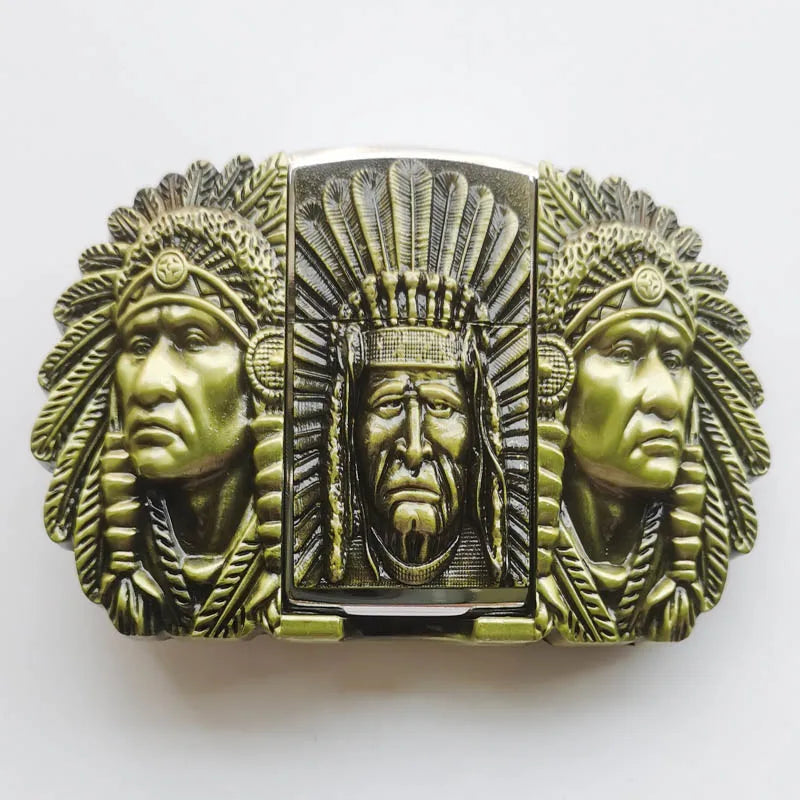 Poker PlayCard series Kerosene Lighter belt buckle, popular in Europe and America
