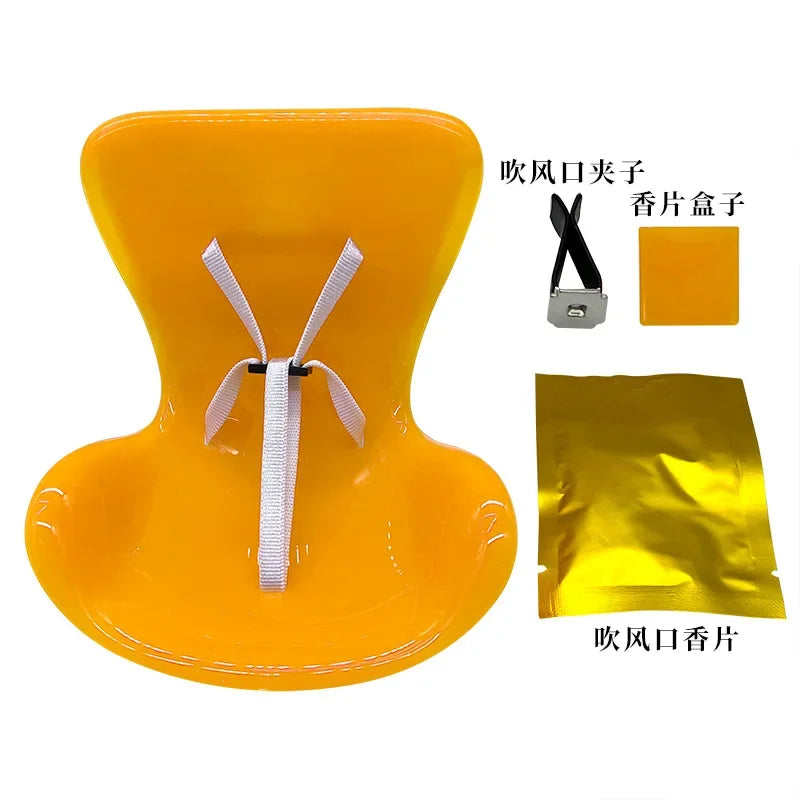 Labubu V1 V2 Idol Dolls Safety Seat Kawaii Plush Doll Car Seat Ornament with Air Outlet Aromatherapy Decoration Accessories Gift