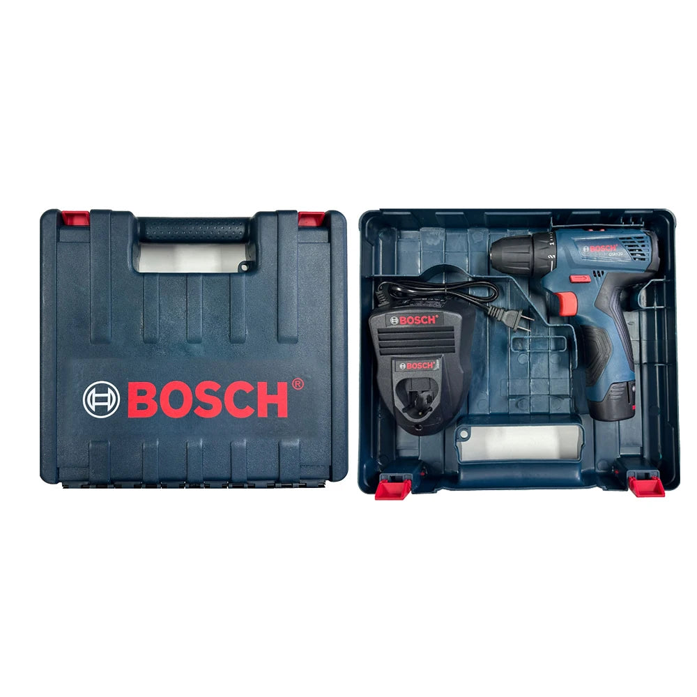 Bosch-GSR120-LI Professional Cordless Electric Hand Drill, Multi-Function Screwdriver, Power Tools, Home Screwdriver